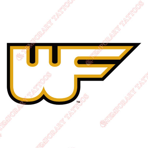 Wake Forest Demon Deacons Customize Temporary Tattoos Stickers NO.6883